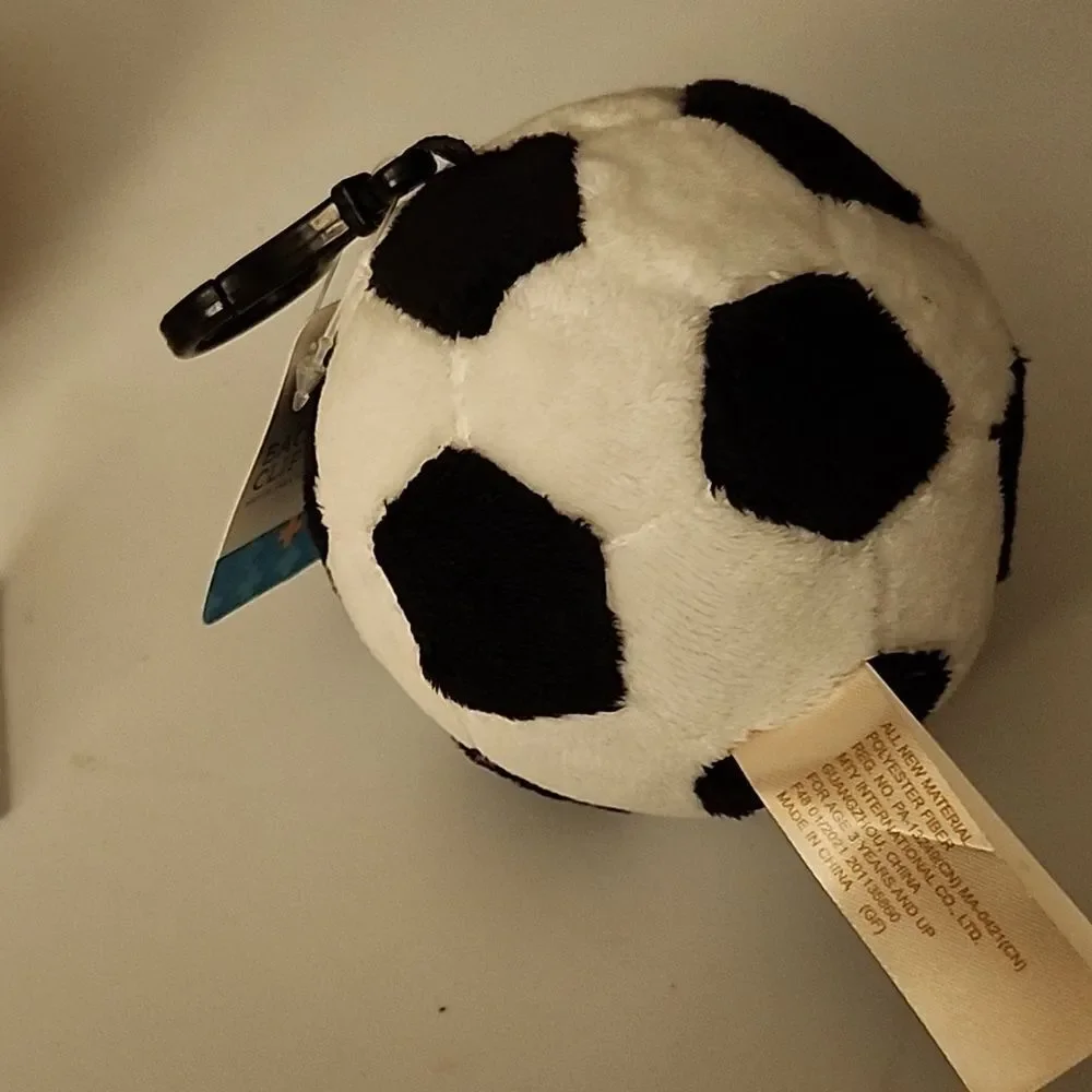 Fun Plush Sports Ball Backpack Clips